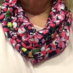 Simply Southern Infinity Scarf New w/tag Pink Navy